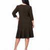 Cocoa | Plus Size Brown Rhinestone Midi Dress