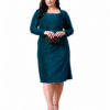 ChatGPT Image Jul 19, 2026 at 10_09_13 PM Aqua | Plus Size Teal Shimmer Dress