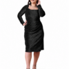 Black Magic | Plus Size Black Shimmer Cocktail Dress