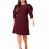 Wine Night | Plus Size Burgundy Shimmer Dress