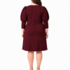 Wine Night | Plus Size Burgundy Shimmer Dress