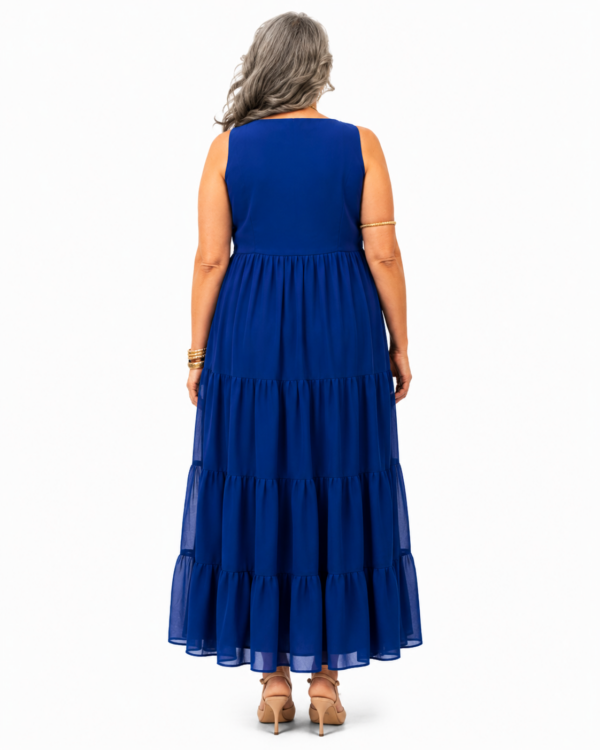 Royal Blue | Plus Size Tiered Maxi Dress