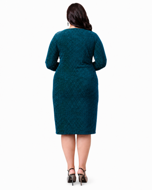 ChatGPT Image Jul 19, 2026 at 10_24_30 PM Aqua | Plus Size Teal Shimmer Dress