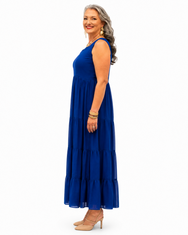 Royal Blue | Plus Size Tiered Maxi Dress