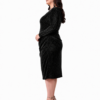 Black Magic | Plus Size Black Shimmer Cocktail Dress