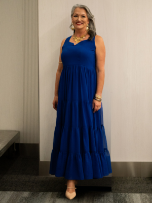 Royal Blue | Plus Size Tiered Maxi Dress