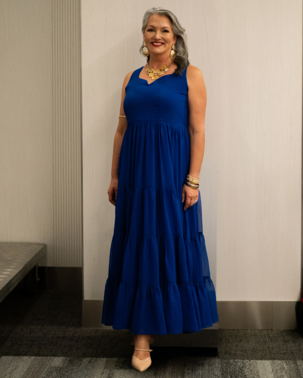 Royal Blue | Plus Size Tiered Maxi Dress