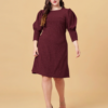 Wine Night | Plus Size Burgundy Shimmer Dress